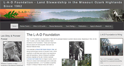 Desktop Screenshot of ladfoundation.org