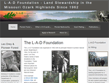 Tablet Screenshot of ladfoundation.org